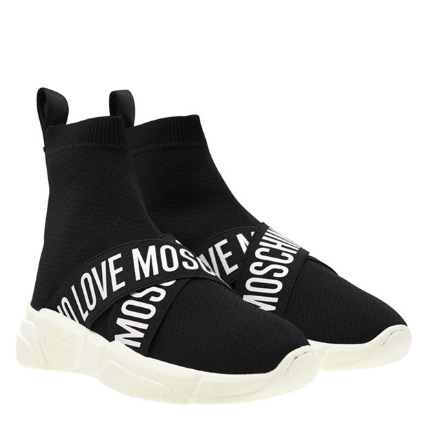 Love moschino sock runner on sale trainers