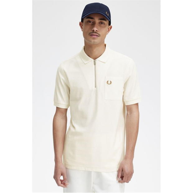 Fred perry on sale zip polo shirt